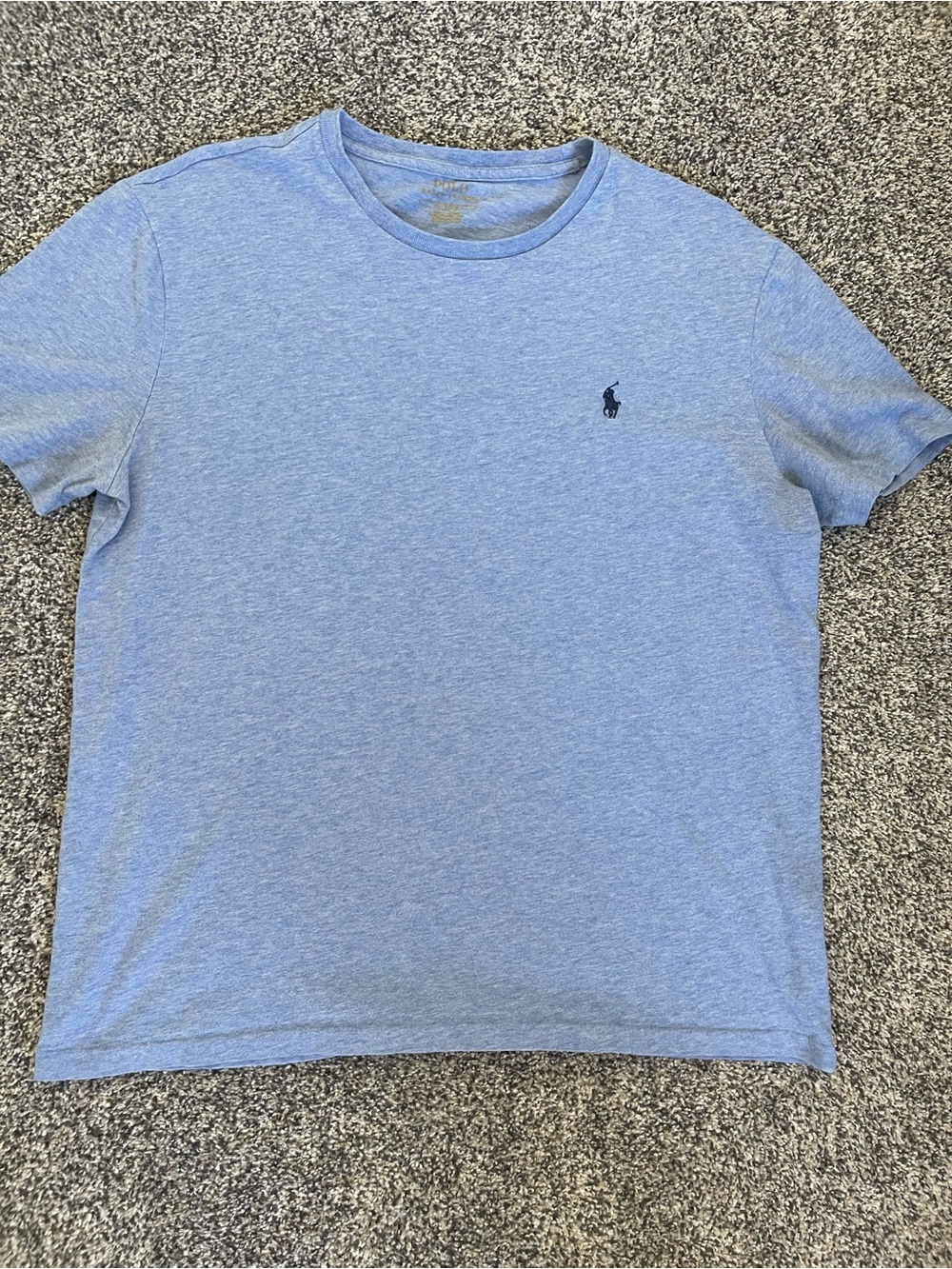 Polo by Ralph Lauren Heather Light Blue Short Sleeve Crew Tee